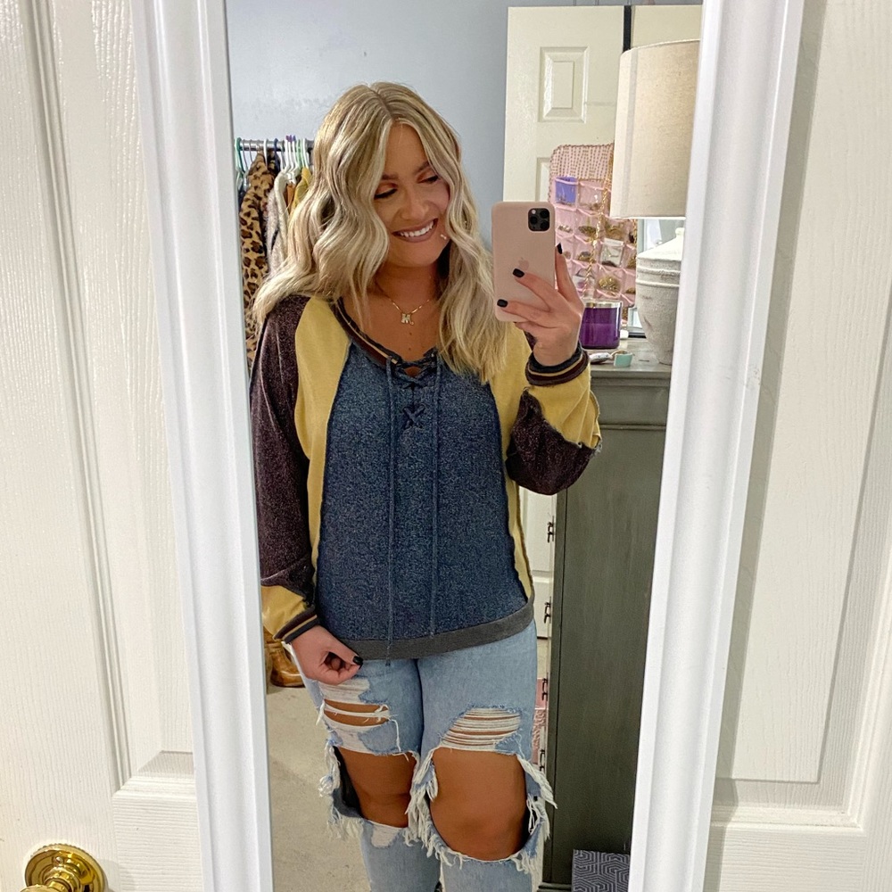 Color Block Hoodie - Picture 2 of 3